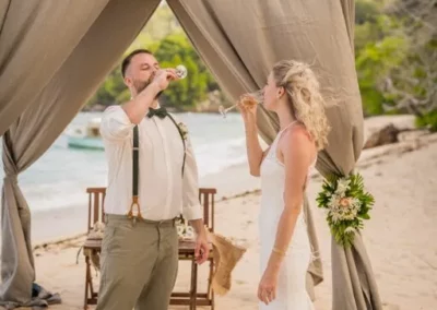 Jennifer Daniel drinking shampion