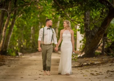 Jennifer Daniel walking And looking to each other